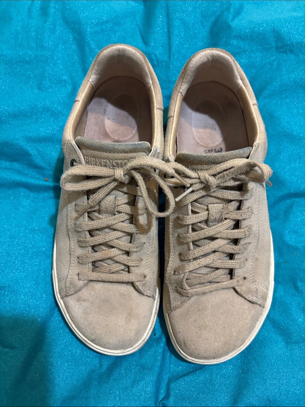 Birkenstock Women’s Suede Sneakers in Taupe